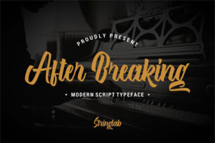 After Breaking: A Nostalgic Script Font for Web Design