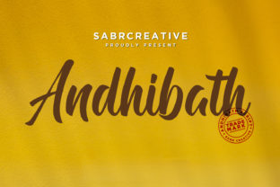 Andhibath Font: A Timeless Script for Handmade Brands