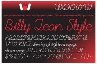 Billie Jean: A Dynamic Script Typeface for Editorial Design