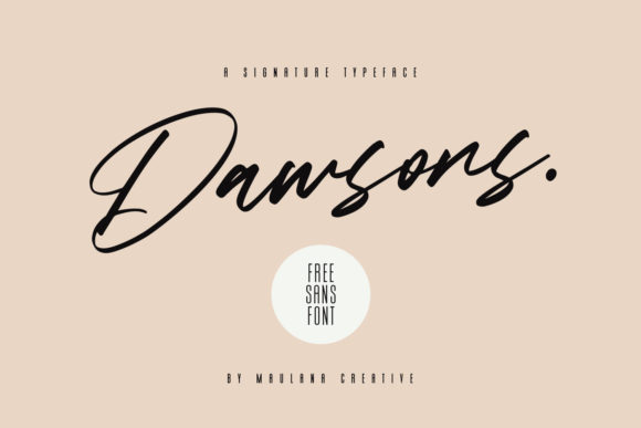 Dawsons: A Versatile Script Font for Editorial Design