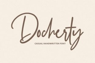 Docherty: A Friendly Script Font for Editorial Design