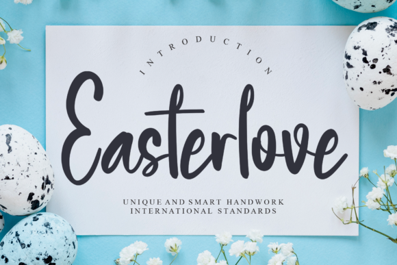 Easterlove: A Refined Script Font for Editorial Design