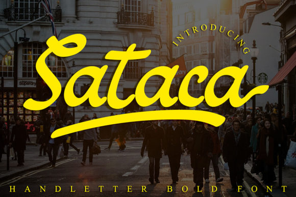 Elevate Your Brand with the Sataca Script Typeface