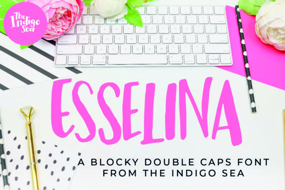 Esselina: A Playful Script Font for Editorial Design