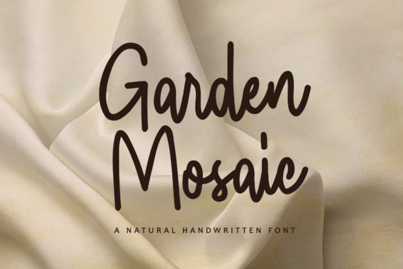 Garden Mosaic: A Dainty Script Font for Editorial Design