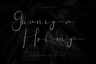 Ghaniya Holmy: A Script Font for Editorial Elegance
