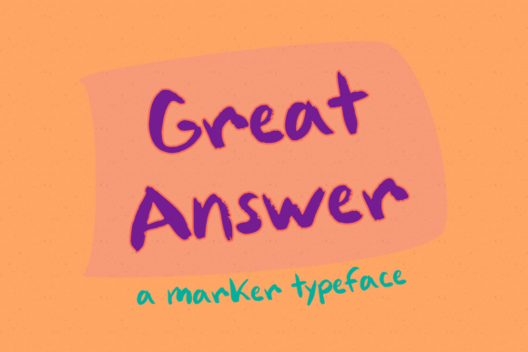 Great Answer: A Whimsical Script Font for Branding Projects