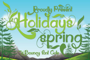 Holidays Spring Font Review for Social Campaigns