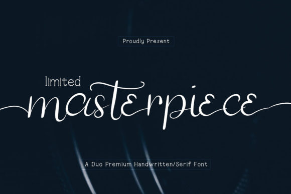 Limited Masterpiece: A Refined Serif and Script Typeface
