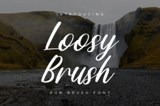 Loosy Brush: A Natural Script Font for Brand Identity