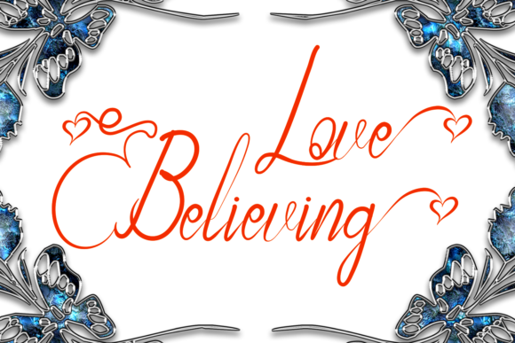 Love Believing: A Handwritten Font for Authentic Branding