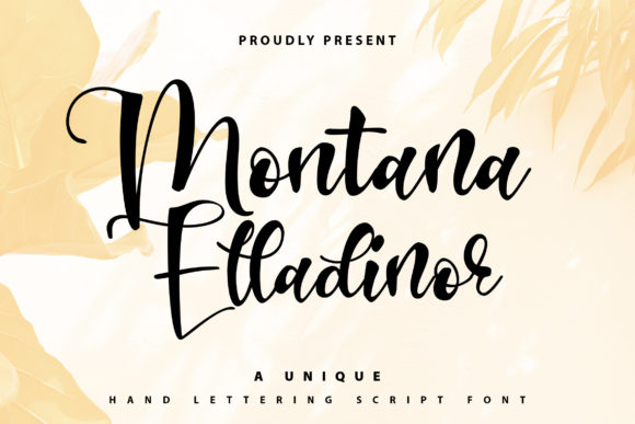 Montana Elladinor: The Elegant Script Font for Makers