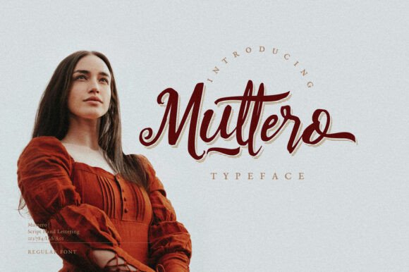 Muttero: A Bold Script for Modern Brand Identity