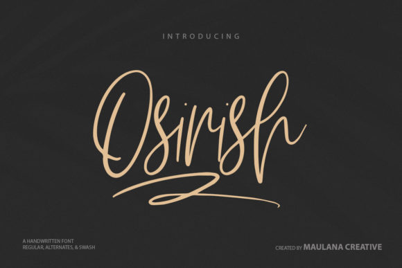 Osirish: The Script Font That Elevates Campaign Visuals