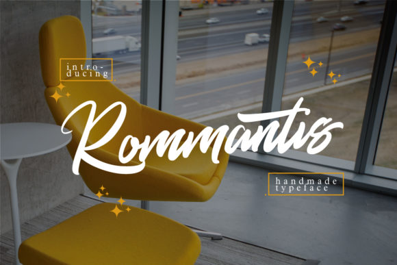 Rommantis Font: A Flowing Script for Handmade Brands