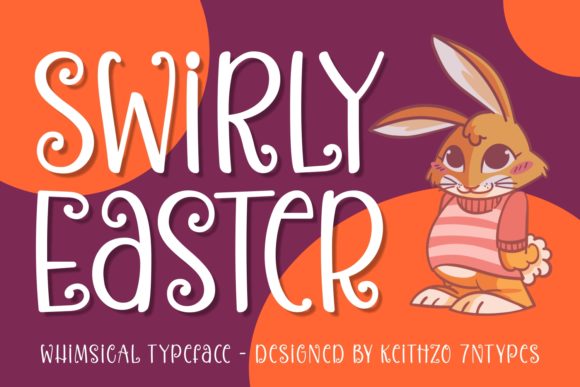 Swirly Easter Font: A Playful Typeface for Small Business Branding