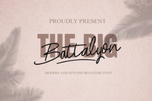 The Big Battalyon: A Script Font for Editorial Design