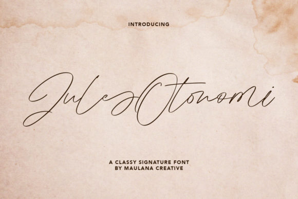 Upgrade Your Brand with the Jules Otonomi Script Font